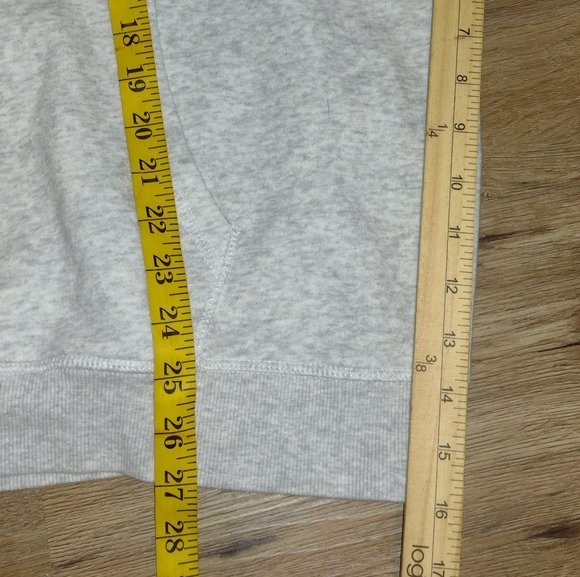 H&M Disney Mickey Mouse Womens Gray Cotton Embroidered Drawstring Hoodie Size XL - Picture 7 of 11